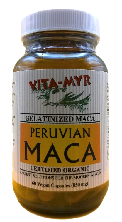 Vita-Myr Gelatinized Certified Organic Maca Capsules (60ct)