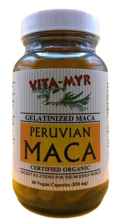 Vita-Myr Gelatinized Certified Organic Maca Capsules (60ct)