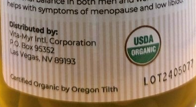 Vita-Myr Gelatinized Certified Organic Maca Capsules (60ct)