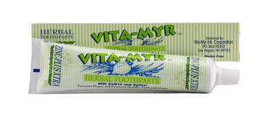 Vita-Myr Zinc+ Toothpaste,(5.4 Ounce Each), Sugar-Free, Fluoride-Free Made in USA.