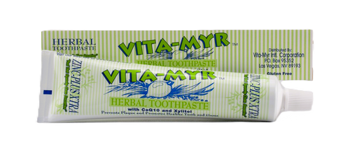 Vita-Myr Zinc+ Toothpaste,(5.4 Ounce Each), Sugar-Free, Fluoride-Free Made in USA.