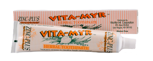Elevate Your Dental Routine with 4 oz. Vita-Myr Oral Care Zinc+ Toothpaste - Made in USA