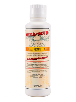 VITA-MYR 16 Ounce Herbal Mouthwash - Refreshing Herbal Formula for Oral Hygiene
