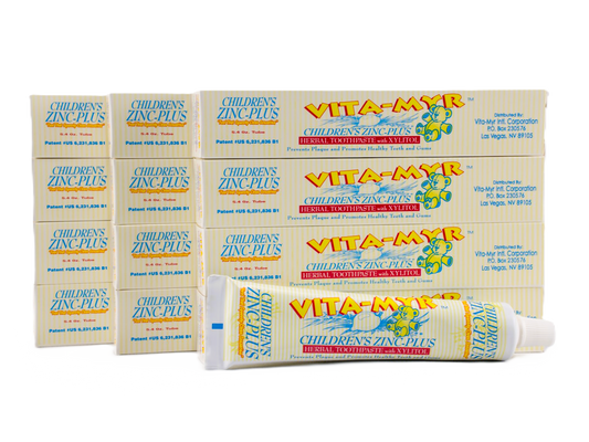 12 Pack Vita-Myr 5.4 oz Vita-Myr Children's Toothpaste w/ Orange Flavor