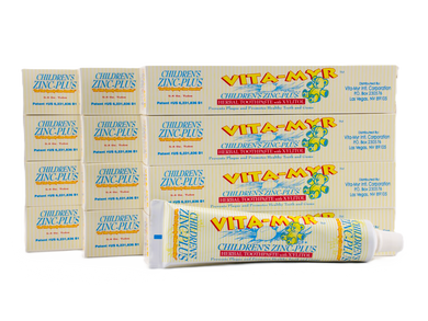 12 Pack Vita-Myr 5.4 oz Vita-Myr Children's Toothpaste w/ Orange Flavor