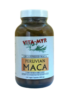 Vita-Myr Gelatinized Certified Organic Maca Capsules (120ct)