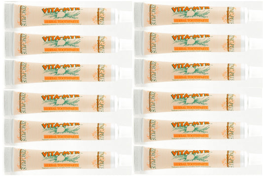 Vita-Myr - 12 Pack Travel Size Original Toothpaste On-The-Go Oral Care Kit