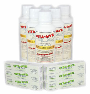 Complete Family Oral Care with 6 x 6 Vita-Myr Family Mouthwash & Toothpaste Pack