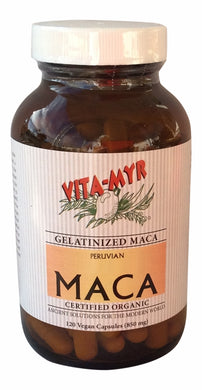 Vita-Myr Gelatinized Certified Organic Maca Capsules (120ct)