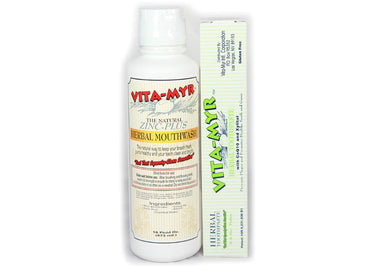 Vitamyr Family Package - 1 ea Vitamyr 5.4 oz. XTRA Toothpaste & 1 ea Vitamyr 16 Oz Mouthwash